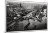 Aerial View of Hamburg Harbour, Germany, from a Zeppelin, C1931-null-Mounted Giclee Print