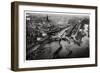 Aerial View of Hamburg Harbour, Germany, from a Zeppelin, C1931-null-Framed Giclee Print