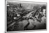 Aerial View of Hamburg Harbour, Germany, from a Zeppelin, C1931-null-Mounted Giclee Print