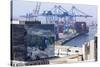 Aerial View of Harbour, Valparaiso, Chile-Peter Groenendijk-Stretched Canvas