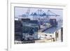 Aerial View of Harbour, Valparaiso, Chile-Peter Groenendijk-Framed Photographic Print