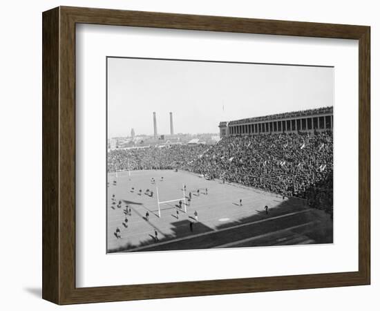 Aerial View of Harvard Yale Football Game-null-Framed Photographic Print