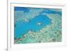 Aerial View of Heart Reef, Great Barrier Reef, Queensland, Australia-Peter Adams-Framed Photographic Print