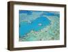 Aerial View of Heart Reef, Great Barrier Reef, Queensland, Australia-Peter Adams-Framed Photographic Print