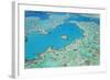 Aerial View of Heart Reef, Great Barrier Reef, Queensland, Australia-Peter Adams-Framed Photographic Print