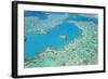 Aerial View of Heart Reef, Great Barrier Reef, Queensland, Australia-Peter Adams-Framed Photographic Print