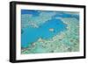 Aerial View of Heart Reef, Great Barrier Reef, Queensland, Australia-Peter Adams-Framed Photographic Print