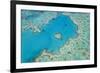 Aerial View of Heart Reef, Great Barrier Reef, Queensland, Australia-Peter Adams-Framed Photographic Print