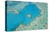 Aerial View of Heart Reef, Great Barrier Reef, Queensland, Australia-Peter Adams-Stretched Canvas