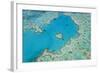 Aerial View of Heart Reef, Great Barrier Reef, Queensland, Australia-Peter Adams-Framed Photographic Print