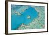 Aerial View of Heart Reef, Great Barrier Reef, Queensland, Australia-Peter Adams-Framed Photographic Print