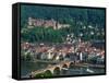 Aerial View of Heidelburg, Germany-Peter Adams-Framed Stretched Canvas