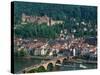 Aerial View of Heidelburg, Germany-Peter Adams-Stretched Canvas