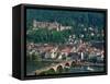 Aerial View of Heidelburg, Germany-Peter Adams-Framed Stretched Canvas