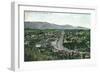 Aerial View of Highland Park - Los Angeles, CA-Lantern Press-Framed Art Print