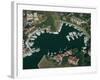 Aerial View of Hilton Head Harbour Town, South Carolina, USA-Kim Hart-Framed Photographic Print