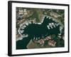Aerial View of Hilton Head Harbour Town, South Carolina, USA-Kim Hart-Framed Photographic Print