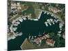 Aerial View of Hilton Head Harbour Town, South Carolina, USA-Kim Hart-Mounted Photographic Print