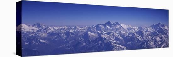 Aerial View of Himalayas, Kathmandu, Nepal-null-Stretched Canvas