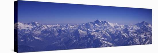 Aerial View of Himalayas, Kathmandu, Nepal-null-Stretched Canvas