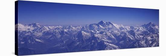 Aerial View of Himalayas, Kathmandu, Nepal-null-Stretched Canvas