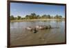 Aerial View of Hippo Pond, Moremi Game Reserve, Botswana-Paul Souders-Framed Premium Photographic Print