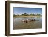 Aerial View of Hippo Pond, Moremi Game Reserve, Botswana-Paul Souders-Framed Premium Photographic Print