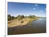 Aerial View of Hippo Pond, Moremi Game Reserve, Botswana-Paul Souders-Framed Photographic Print