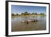 Aerial View of Hippo Pond, Moremi Game Reserve, Botswana-Paul Souders-Framed Photographic Print