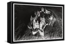 Aerial View of Hohenzollern Castle, Baden-Wurttemberg, Germany, from a Zeppelin, C1931-null-Framed Stretched Canvas