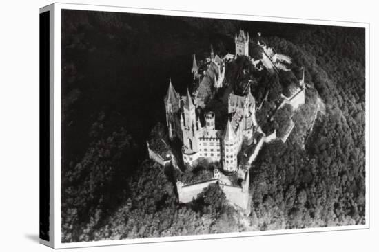 Aerial View of Hohenzollern Castle, Baden-Wurttemberg, Germany, from a Zeppelin, C1931-null-Stretched Canvas