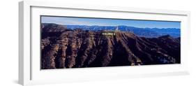 Aerial view of Hollywood Sign, Los Angeles, California, USA-null-Framed Photographic Print