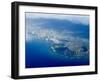 Aerial View of Honolulu, Waikiki and Diamond Head, Oahu, Hawaii, USA-Ethel Davies-Framed Photographic Print