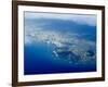 Aerial View of Honolulu, Waikiki and Diamond Head, Oahu, Hawaii, USA-Ethel Davies-Framed Photographic Print