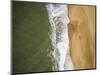 Aerial view of Hossegor Beach, Les Landes, Nouvelle-Aquitaine, France, Europe-Ben Pipe-Mounted Photographic Print