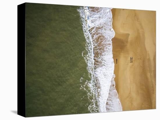 Aerial view of Hossegor Beach, Les Landes, Nouvelle-Aquitaine, France, Europe-Ben Pipe-Stretched Canvas