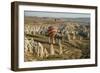 Aerial View of Hot Air Balloons, Cappadocia, Central Anatolia, Turkey-Ali Kabas-Framed Photographic Print