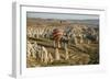 Aerial View of Hot Air Balloons, Cappadocia, Central Anatolia, Turkey-Ali Kabas-Framed Photographic Print