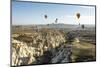 Aerial View of Hot Air Balloons, Cappadocia, Central Anatolia, Turkey-Ali Kabas-Mounted Photographic Print