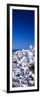 Aerial View of Houses in a Town, Oia, Santorini, Cyclades Islands, Greece-null-Framed Photographic Print