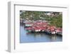 Aerial View of Houses on Stilts Along the Waterfront, Cebu City, Philippines-Keren Su-Framed Photographic Print