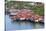 Aerial View of Houses on Stilts Along the Waterfront, Cebu City, Philippines-Keren Su-Stretched Canvas