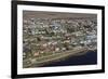 Aerial View of Houses with Colourful Roofs-Eleanor-Framed Photographic Print