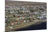Aerial View of Houses with Colourful Roofs-Eleanor-Mounted Photographic Print