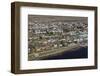 Aerial View of Houses with Colourful Roofs-Eleanor-Framed Photographic Print