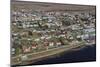 Aerial View of Houses with Colourful Roofs-Eleanor-Mounted Photographic Print