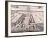 Aerial View of Howland Great Dock, Rotherhithe, Bermondsey, London, C1717-Johannes Kip-Framed Giclee Print