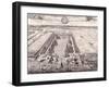 Aerial View of Howland Great Dock, Rotherhithe, Bermondsey, London, C1717-Johannes Kip-Framed Giclee Print