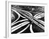 Aerial View of Hub of the Freeway System Including the Hollywood Freeway and the Harbor Freeway-J^ R^ Eyerman-Framed Photographic Print