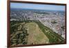 Aerial View of Hyde Park and London, England, United Kingdom, Europe-Alex Treadway-Framed Photographic Print